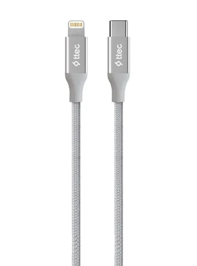 Кабель USB Ttec USB-C - Lightning 1.5m Silver (2DK41G)