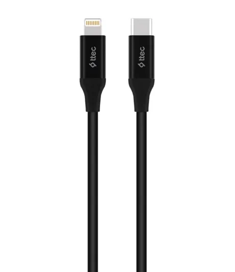Кабель USB Ttec USB-C - Lightning 1.5m Black (2DK40S)