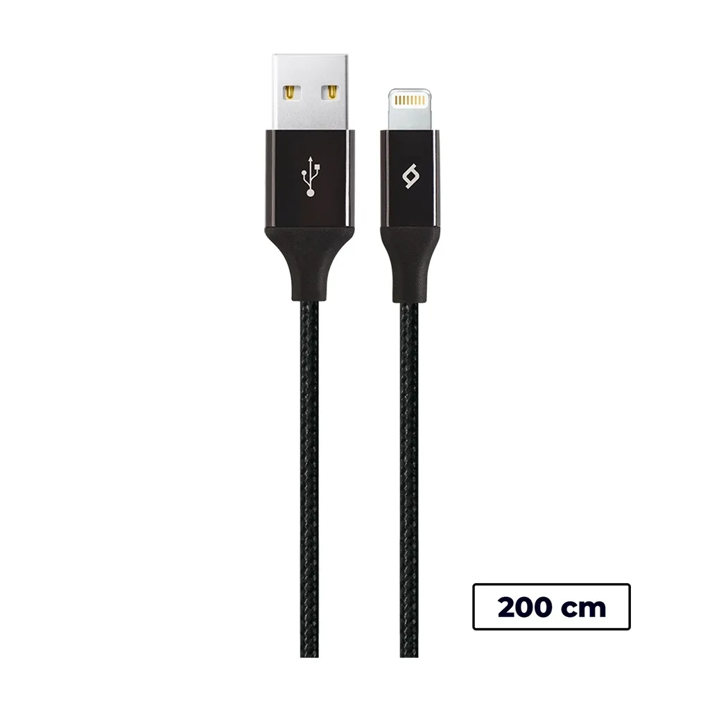Кабель USB Ttec USB - Lightning AlumiCable 2m Black (2DK19S)