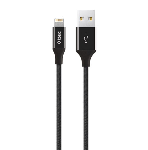 Кабель USB Ttec USB - Lightning AlumiCable 1.2m Black (2DK16S)