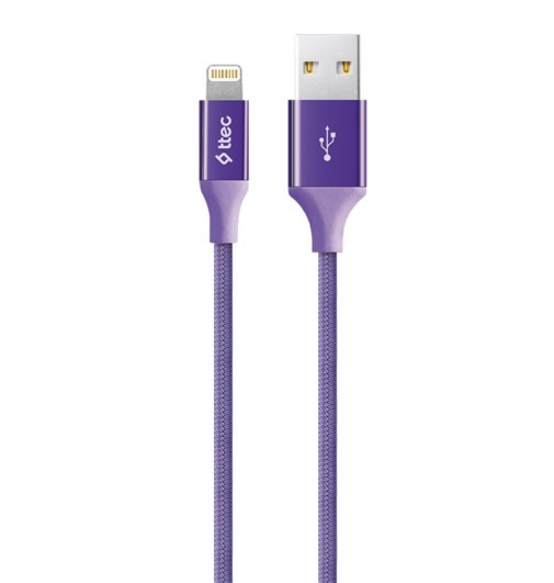 Кабель USB Ttec USB - Lightning AlumiCable 1.2m Purple (2DK16MR)