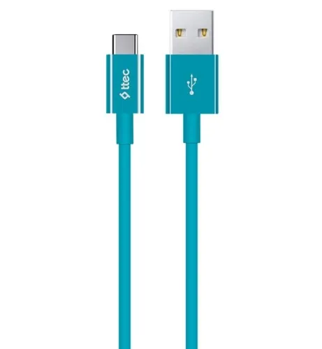 Кабель USB Ttec USB - Type-C 1.2m Turquoise (2DK12TZ)