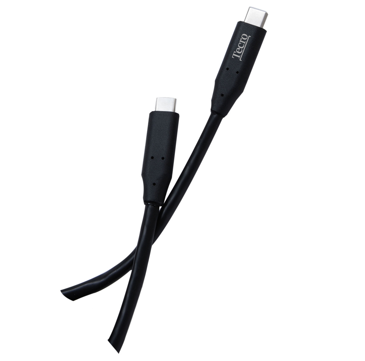 Кабель USB Tecro USB-USB Type-C 1 m Black (TCC-3.0-0100BK)