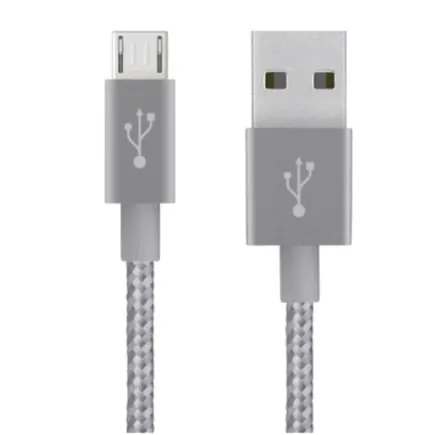 Кабель USB Mixit Metallic Belkin USB - MicroUSB 3m Grey (F2CU021bt10-GRY)