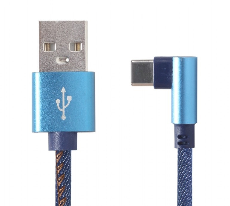 Кабель USB Cablexpert USB 2.0 - USB Type-C premium 1m Blue (CC-USB2J-AMCML-1M-BL)