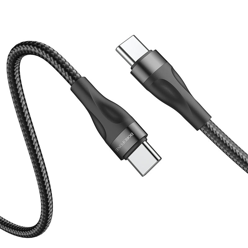 Кабель USB Borofone BX61 USB-USB Type-C 60W 1m Black (BX61CCB)