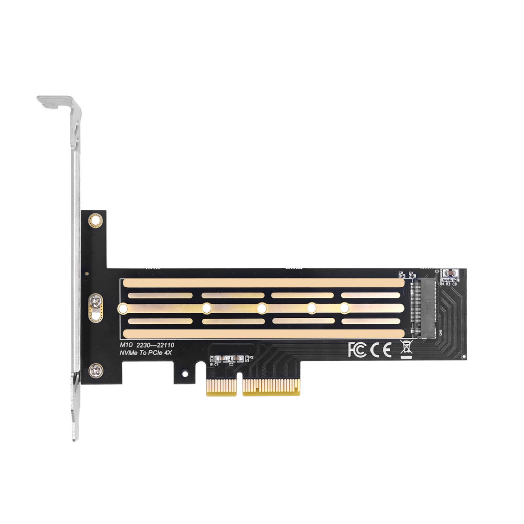 Адаптер и переходник Dynamode M.2 SSD NVMe M-Key to PCI-E 3.0 x4/ x8/ x16, full profile br (PCI-Ex4- M.2 M-key)