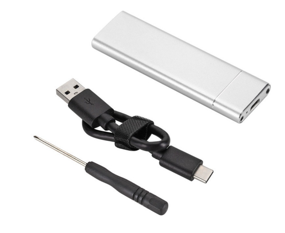 Аксесуар до HDD External pocket to M.2 on Type-C USB 3.1 (F) Gen2, 10 Gb/s, 2TB, B key NGFF Silver