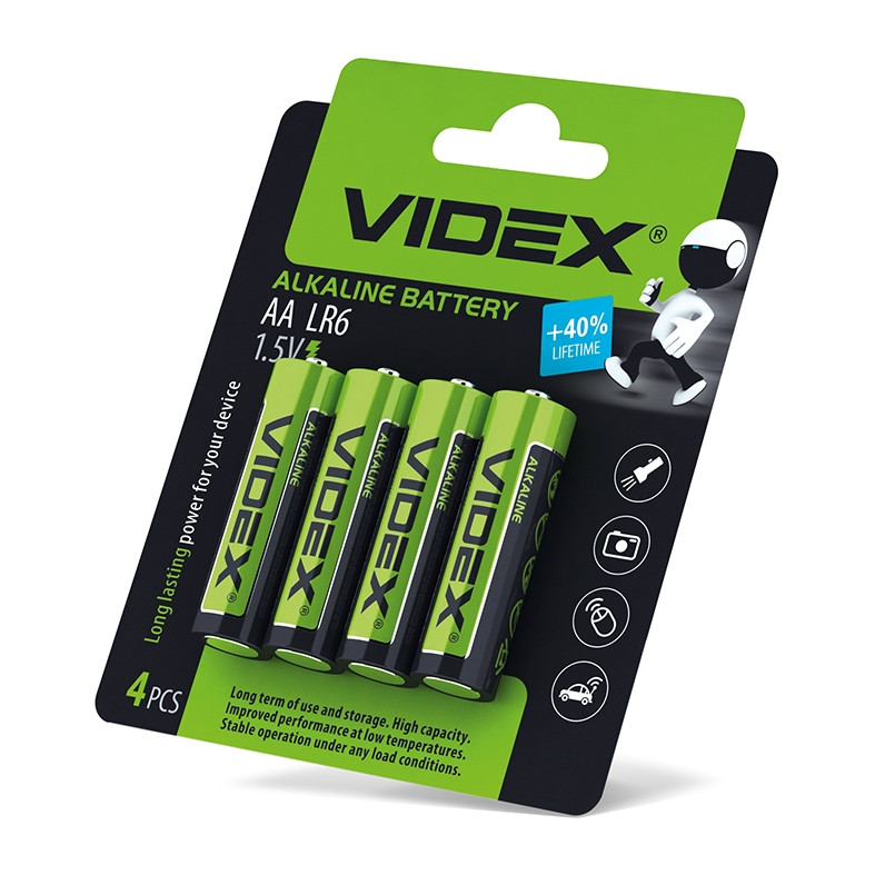 Батарейка VIDEX AA/LR06