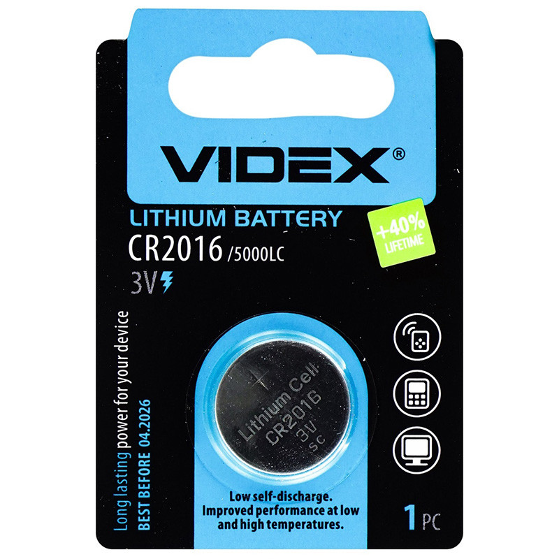 Батарейка VIDEX CR2016 