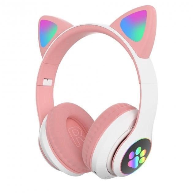 Наушники Profit Cat Ear P47M with ears Pink