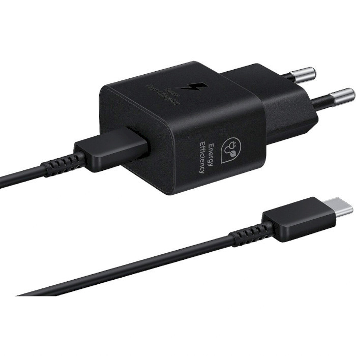 Зарядний пристрій Samsung 25W Travel Adapter + Type-C cable Black/EP-T2510XBEGEU
