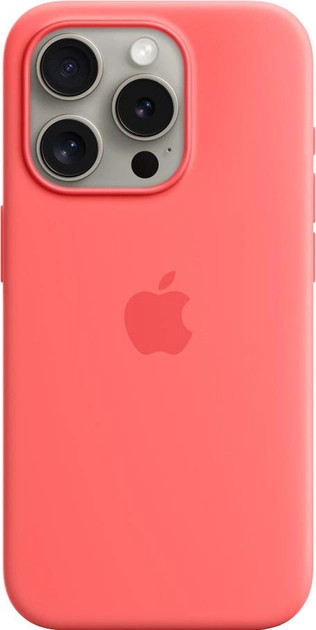 Панель Apple iPhone 15 Pro Silicone Case with MagSafe - Guava (MT1G3)