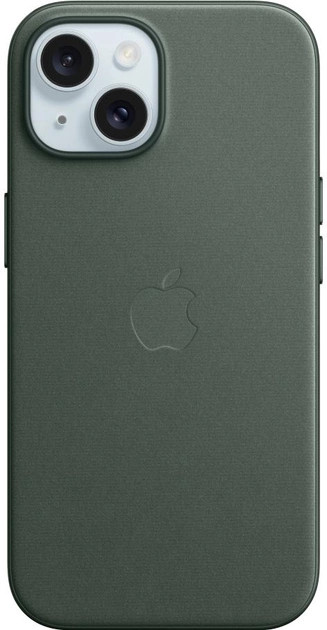 Панель Apple iPhone 15 FineWoven Case with MagSafe - Evergreen (MT3J3)