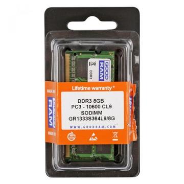 Оперативна пам'ять Goodram SoDIMM DDR3 8GB 1333 MHz (GR1333S364L9/8G)