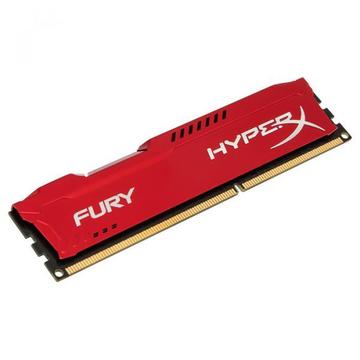 Оперативная память Kingston DDR3 4Gb 1600 MHz HyperX Fury Red (HX316C10FR/4)