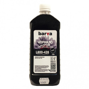 Чорнило Barva Epson L800/L810/L850/L1800 1kg Black