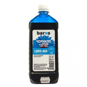 Чорнило Barva Epson L800/L810/L850/L1800 1kg Cyan