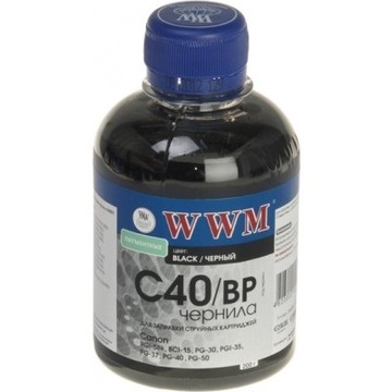 Чернило WWM CANON PG40/50/PGI5/BCI15 BlackPigment (C40/BP-2)