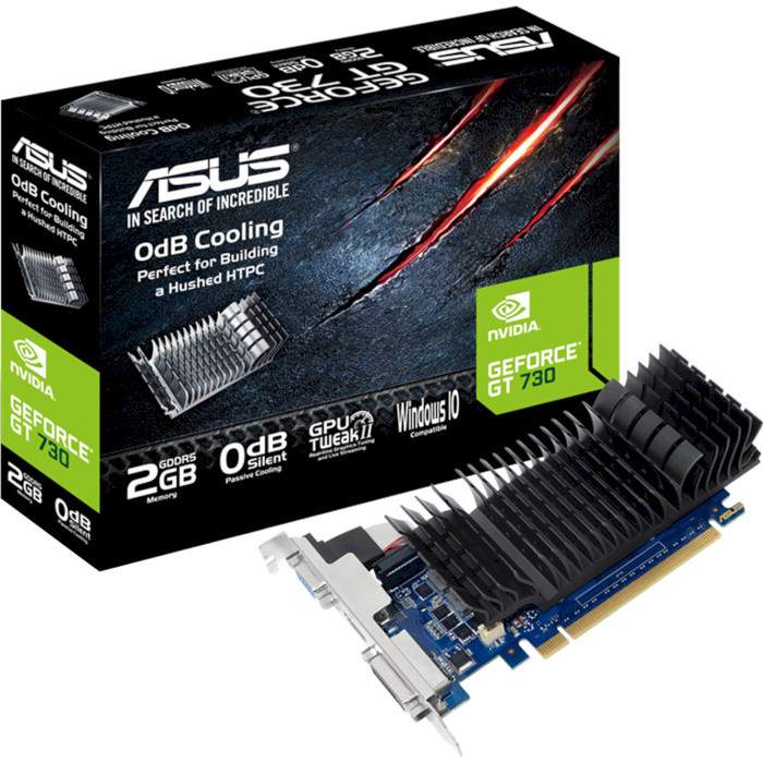 Відеокарта ASUS GeForce GT 730 2GB GDDR5 Silent loe GT730-SL-2GD5-BRK