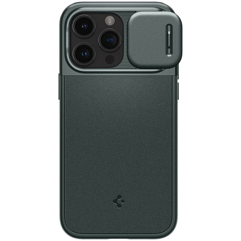 Панель Spigen for Apple iPhone 15 Pro Max Optik Armor MagFit Abyss Green