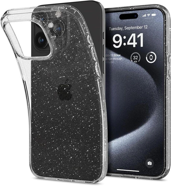 Панель Spigen for Apple iPhone 15 Pro Liquid Crystal Glitter Crystal Quartz