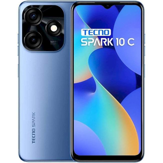 Смартфон Tecno Spark 10C (KI5k) 4/128GB Meta Blue (UA)