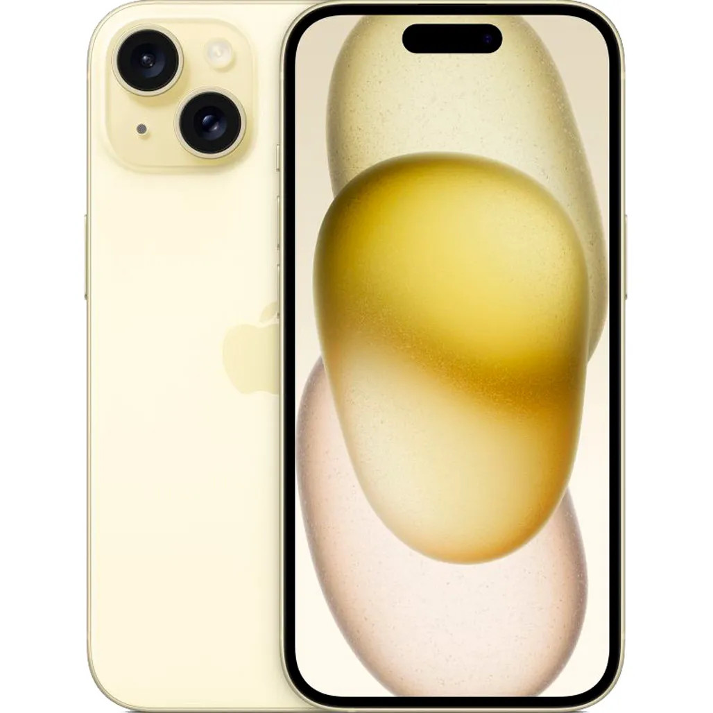 Смартфон Apple iPhone 15 128GB Yellow (MTP23) UA