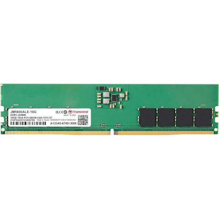 Оперативна пам'ять Transcend 16GB DDR5 5600MHz JetRam (JM5600ALE-16G)