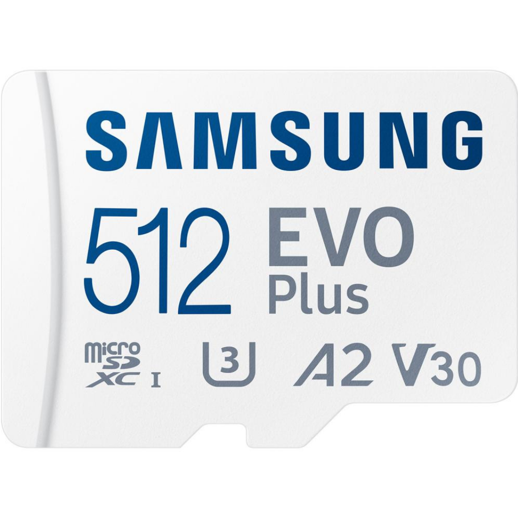 Карта памяти Samsung Micro SDXC EVO+ 512GB V30 W/A (MB-MC512KA/EU) 