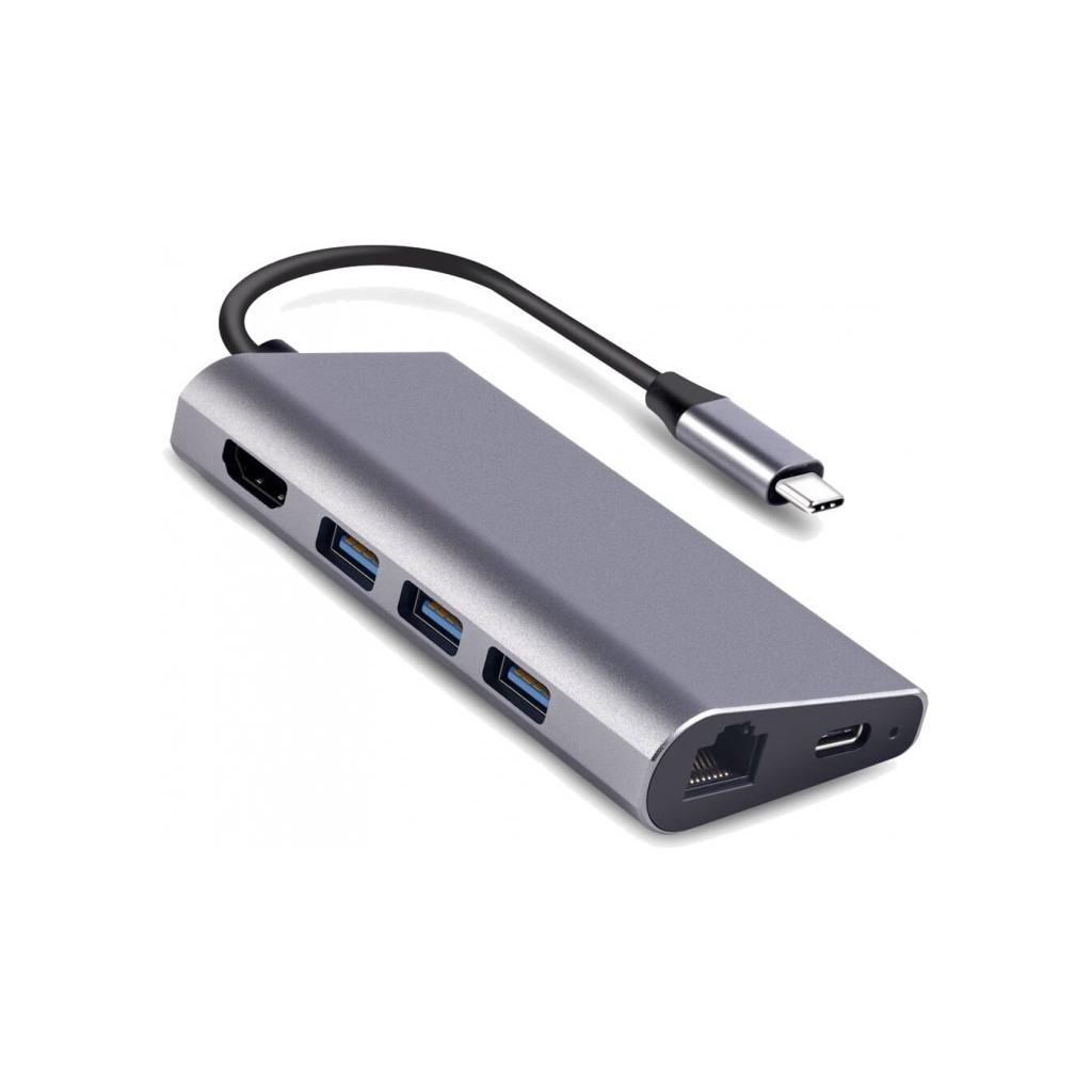 USB Хаб Dynamode USB 3.1 Type-C to HDMI (DOCK-USB-TYPEC-HDMI-USB3.0-RJ45)