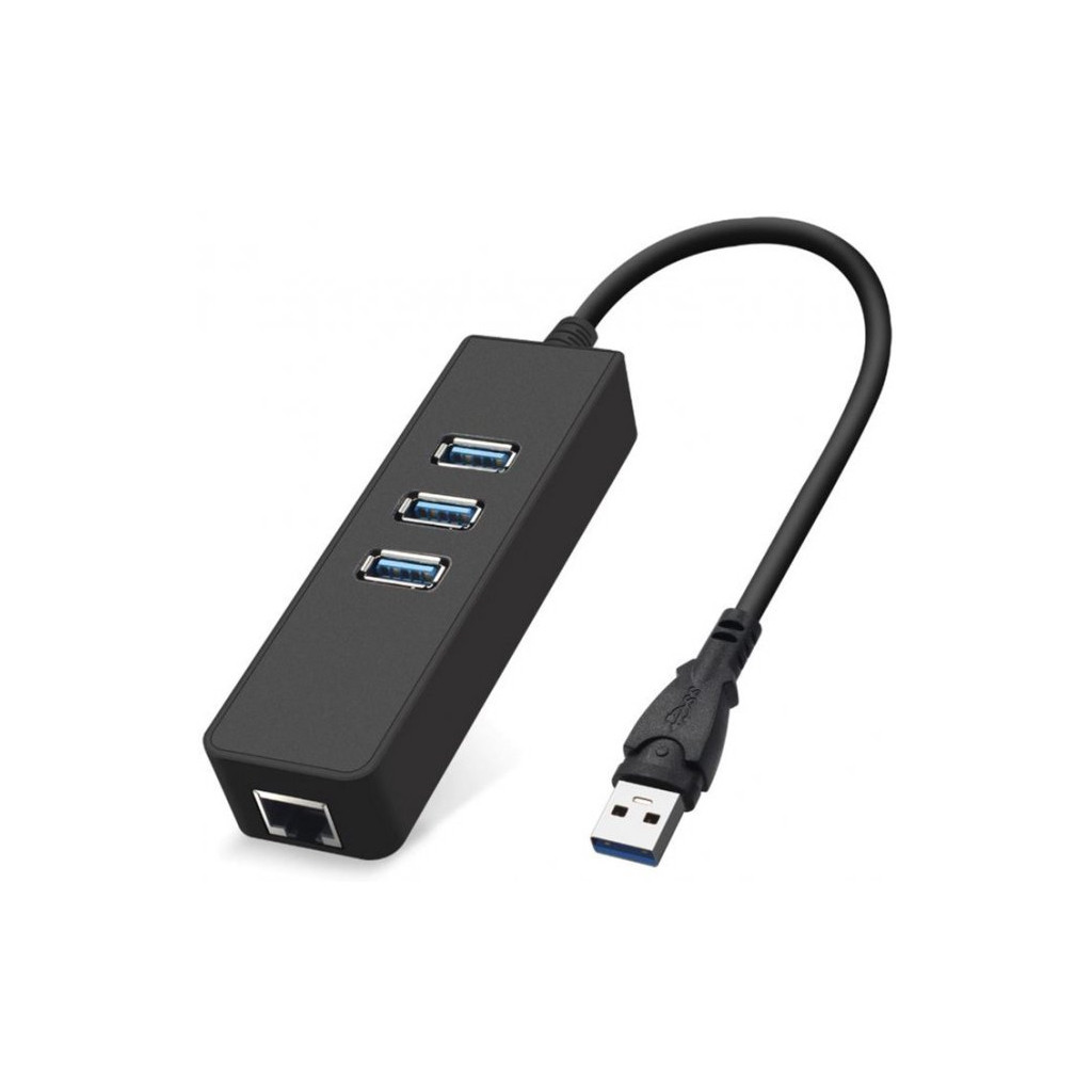 USB Хаб Dynamode 3-Port (USB3.0-Type-A-RJ45-HUB3)