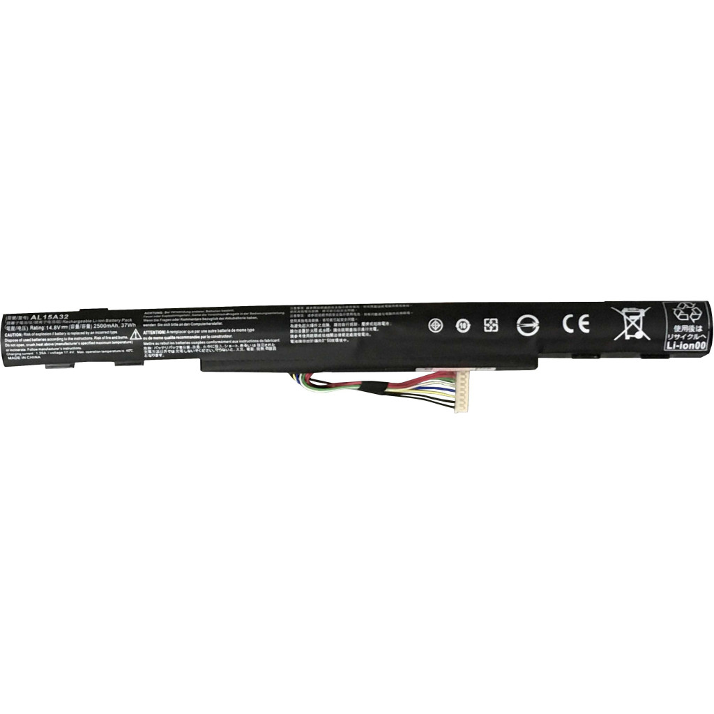 Аккумулятор для ноутбука Acer AL15A32 2500mAh 37Wh 4cell 14.8V Li-ion AlSoft (A47795)