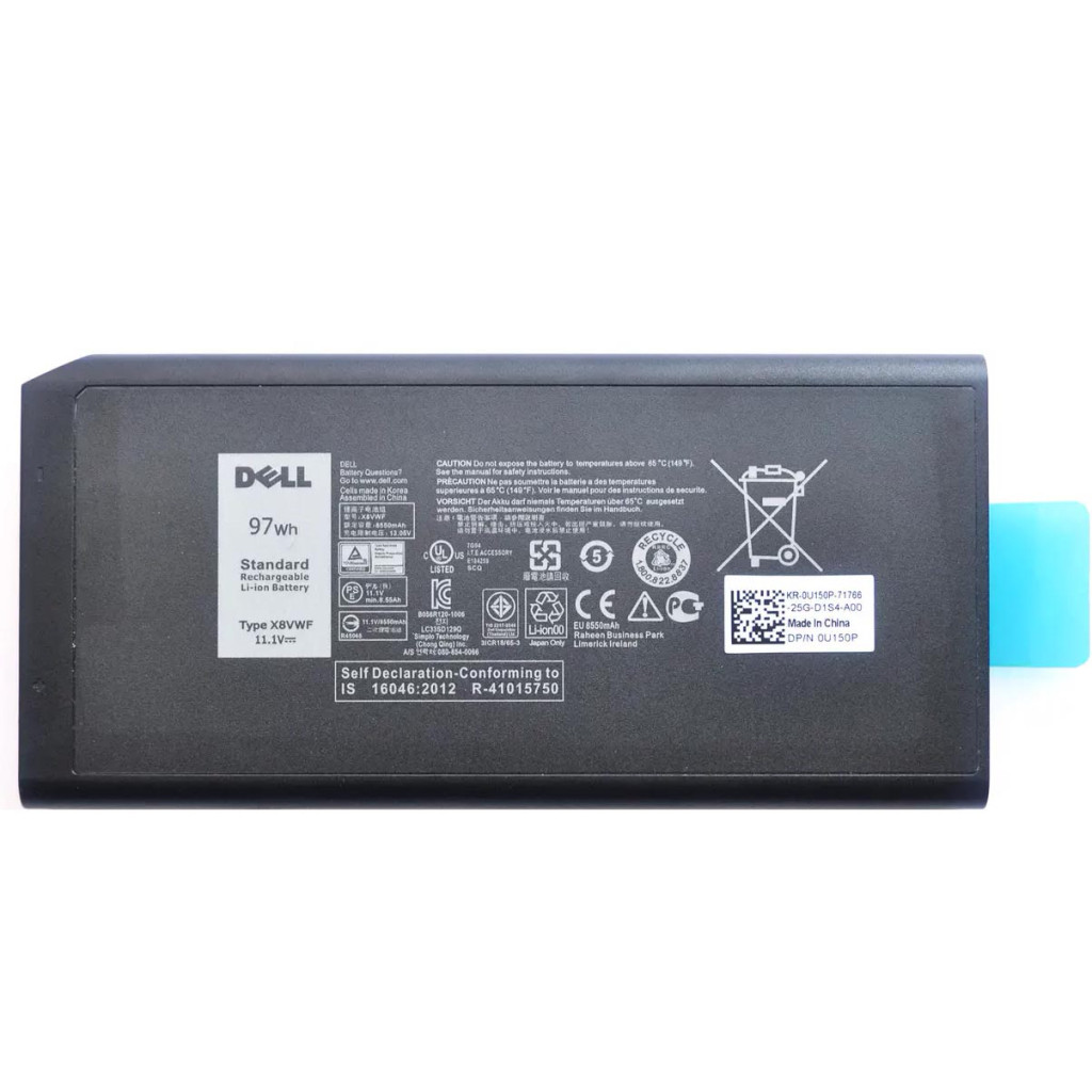 Акумулятор для ноутбука Dell Latitude E7404 X8VWF 97Wh 8550mAh 9cell 11.1V Li-ion (A47743)