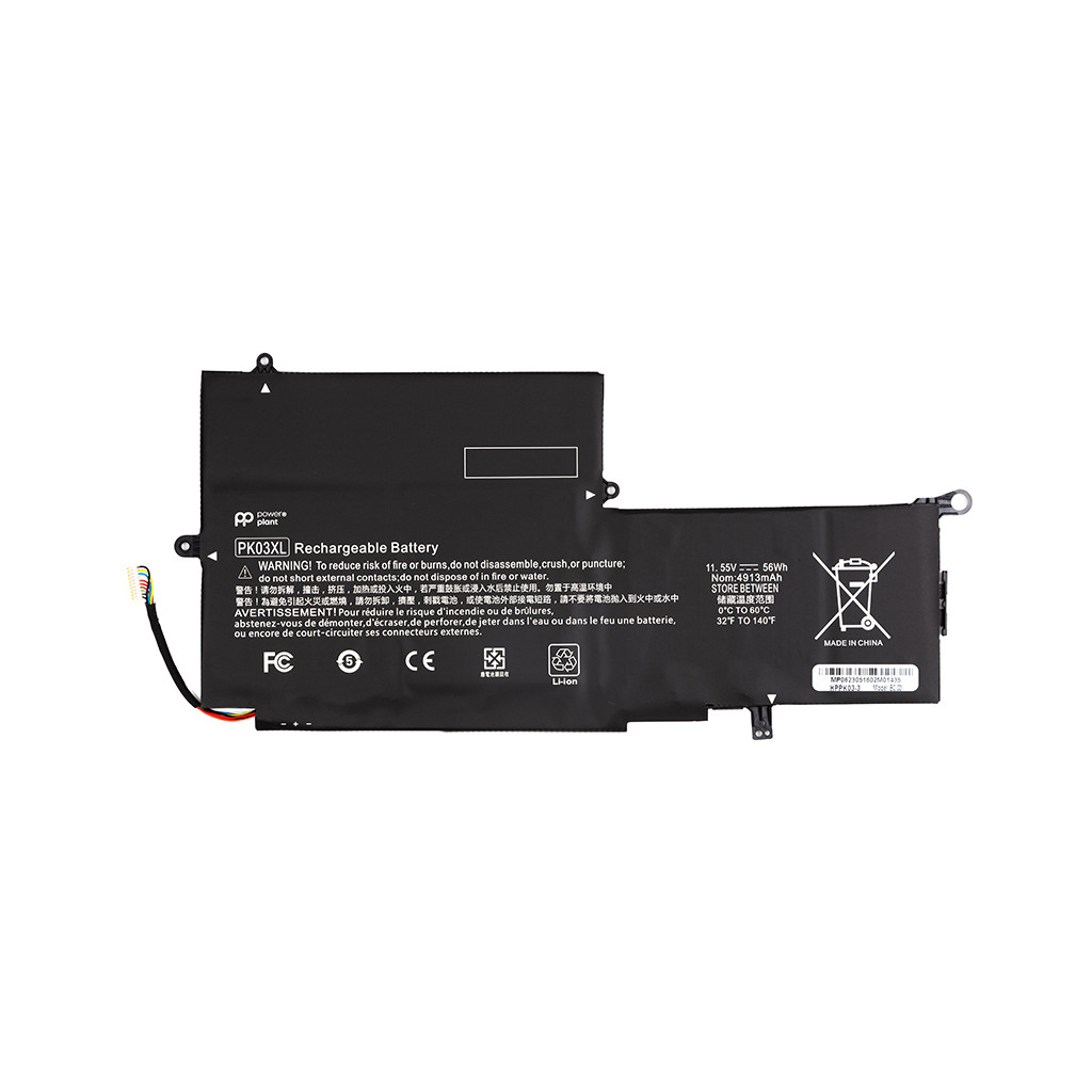 Акумулятор для ноутбука HP Spectre Pro X360 G1 (PK03XL) 11.55V 4913mAh PowerPlant (NB462032)