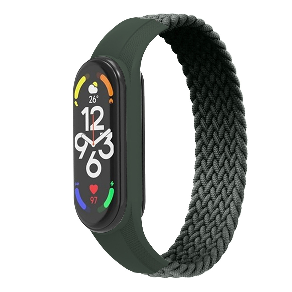 Ремінець для фітнес браслета Armorstandart Braided Solo Loop Xiaomi Mi Band 7/6/5/4 Khaki size L (ARM58760)