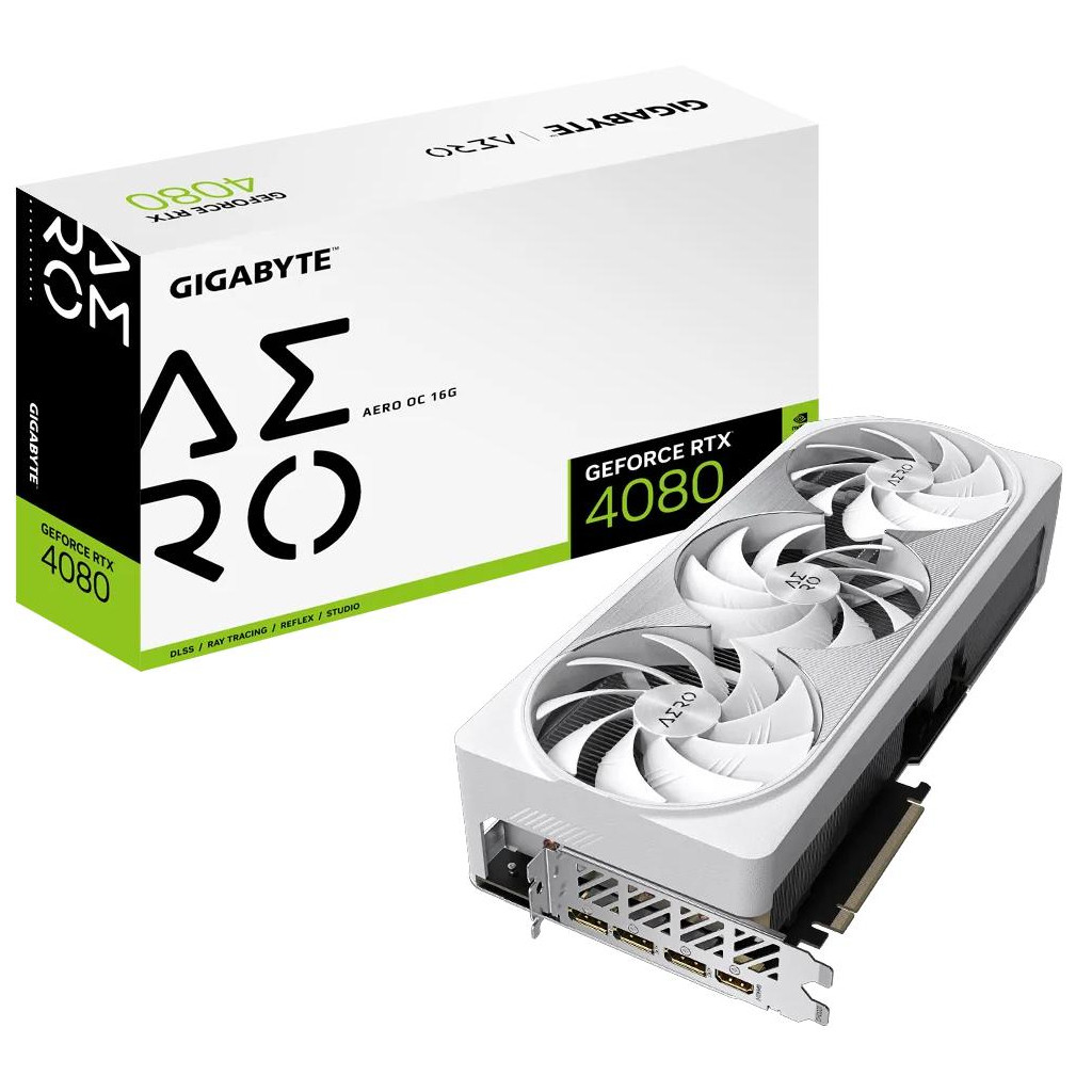 Видеокарта Gigabyte GeForce RTX4080 16Gb AERO OC (GV-N4080AERO OC-16GD)