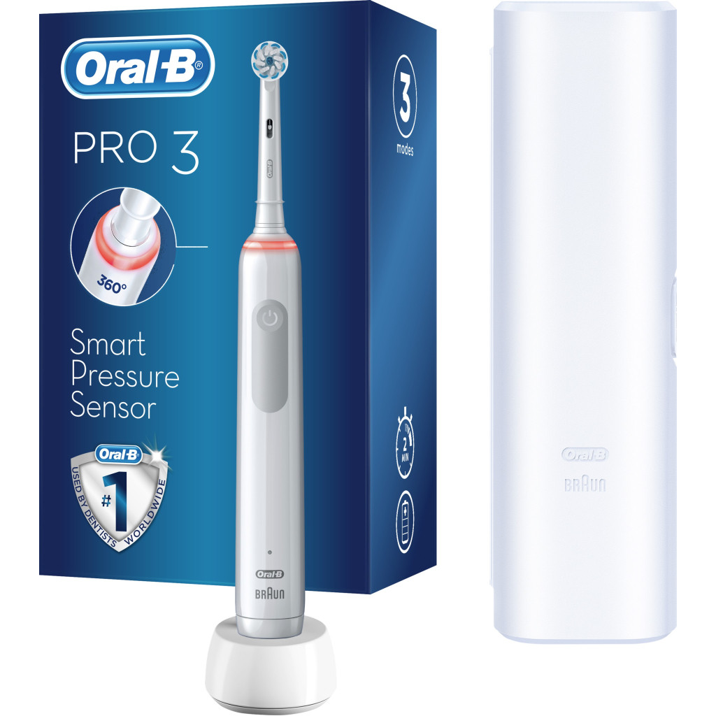 Зубна щітка Oral-B Pro 3 3500 D505.513.3X WT (4210201395539)