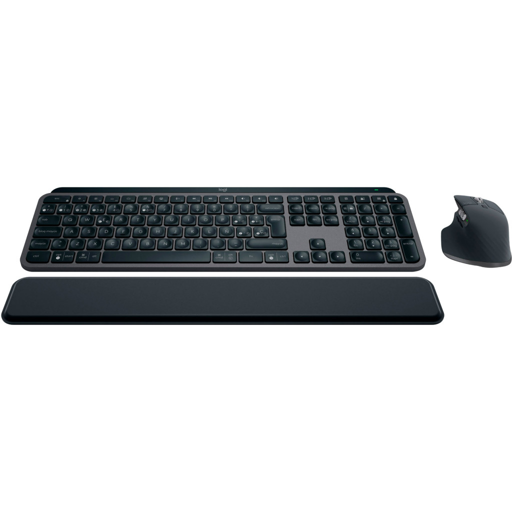 Клавіатура Logitech MX Keys S Plus Palmrest Wireless UA Graphite (920-011614)