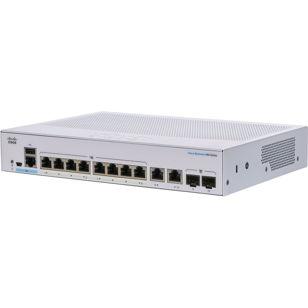 Комутатор Cisco CBS350-8P-2G-EU