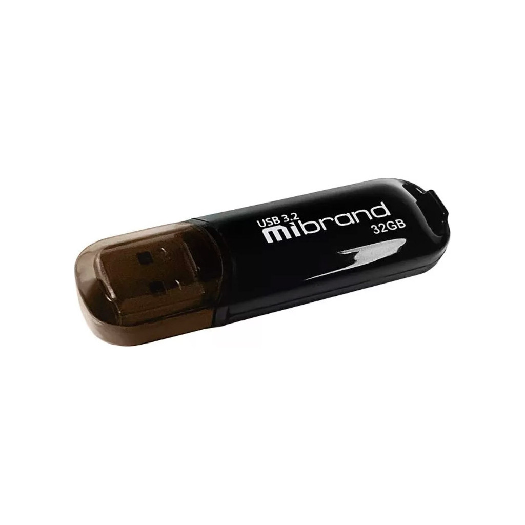 Флеш память USB Mibrand 32GB Marten 32GB Black USB 3.2 Gen1 (MI3.2/MA32P10B)