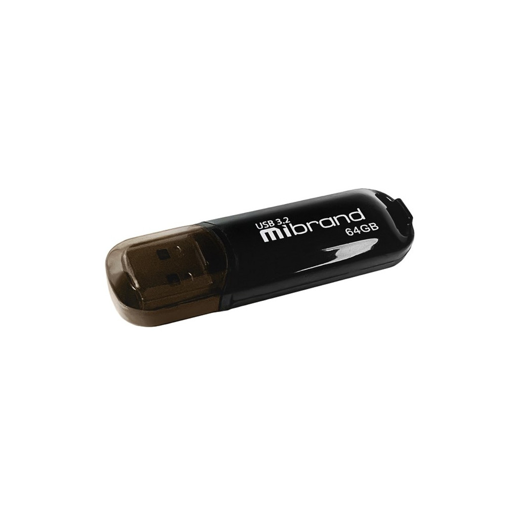 Флеш память USB Mibrand 64GB Marten Black USB 3.2 (MI3.2/MA64P10B)