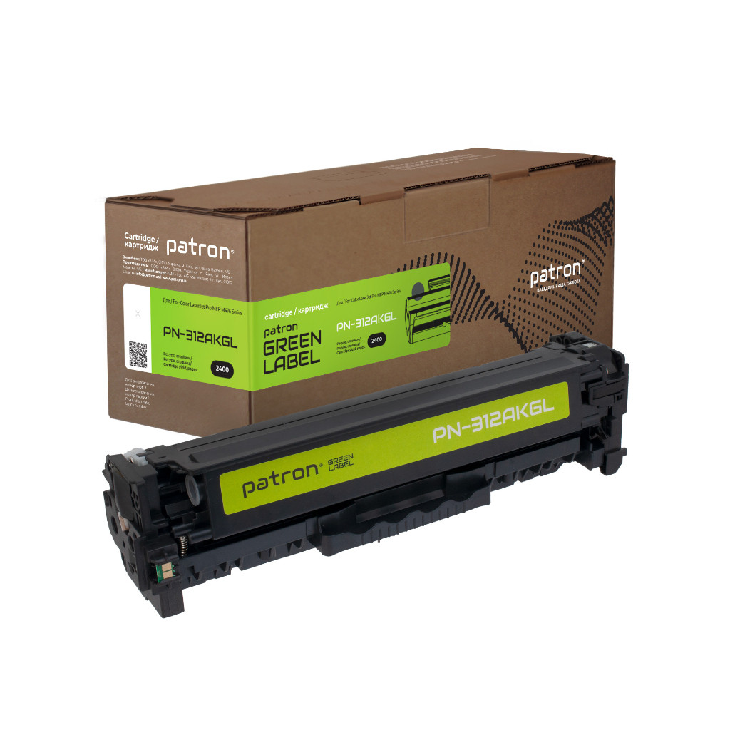 Картридж Patron HP 312A (CF380A) Green Label Black (PN-312AKGL)