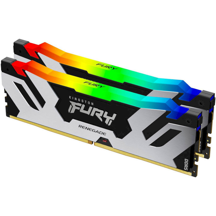 Оперативна пам'ять Kingston FURY Renegade Silver RGB DDR5- 6400 96GB (2x48GB) (KF564C32RSAK2-96)