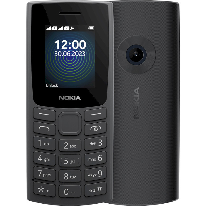 Мобильный телефон Nokia 110 DS 2023 Charcoal (6438409086228)