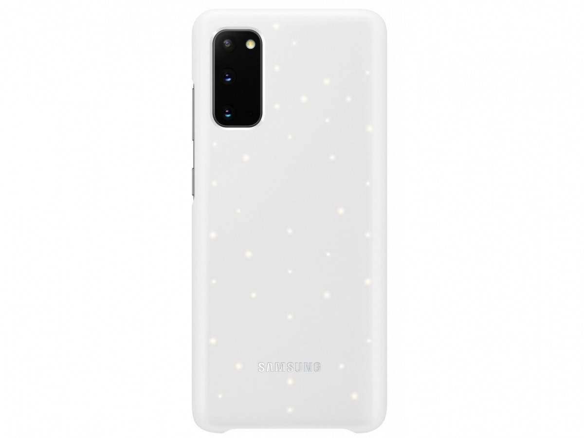 Чехол-накладка Samsung S20 (2020) LED Cover White EF-KG980CWEGRU