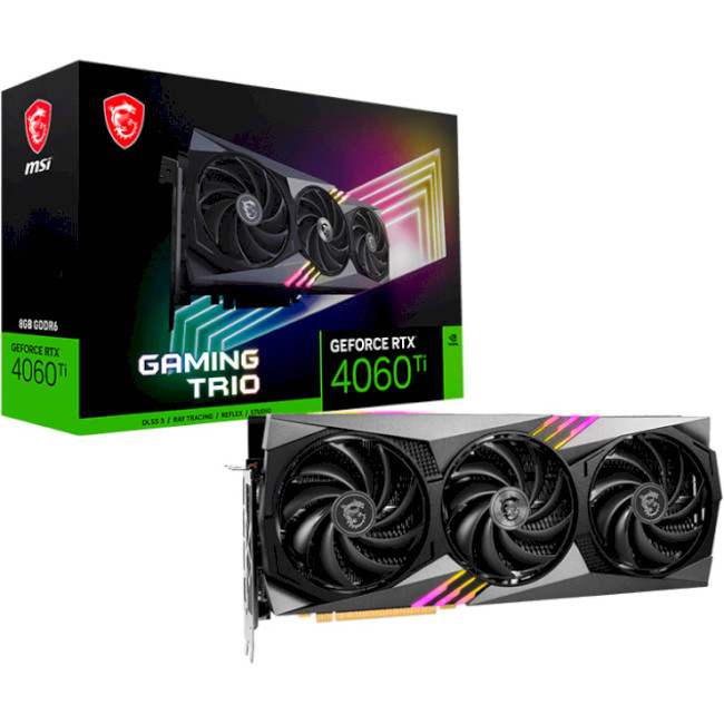 Видеокарта MSI GeForce RTX 4060 Ti 8GB GDDR6 GAMING TRIO (912-V515-032)