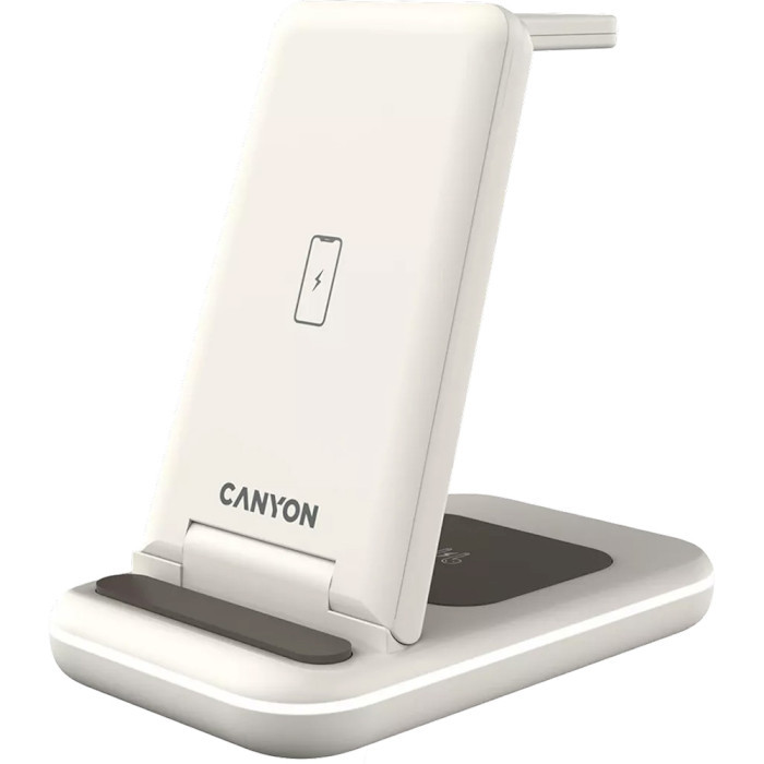 Зарядний пристрій CANYON WS-304 Foldable  3in1 Wireless charger (CNS-WCS304CL)
