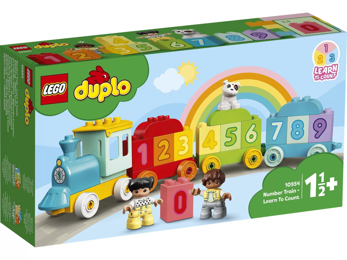Конструктор LEGO DUPLO Поезд с цифрами – учимся считать (10954)