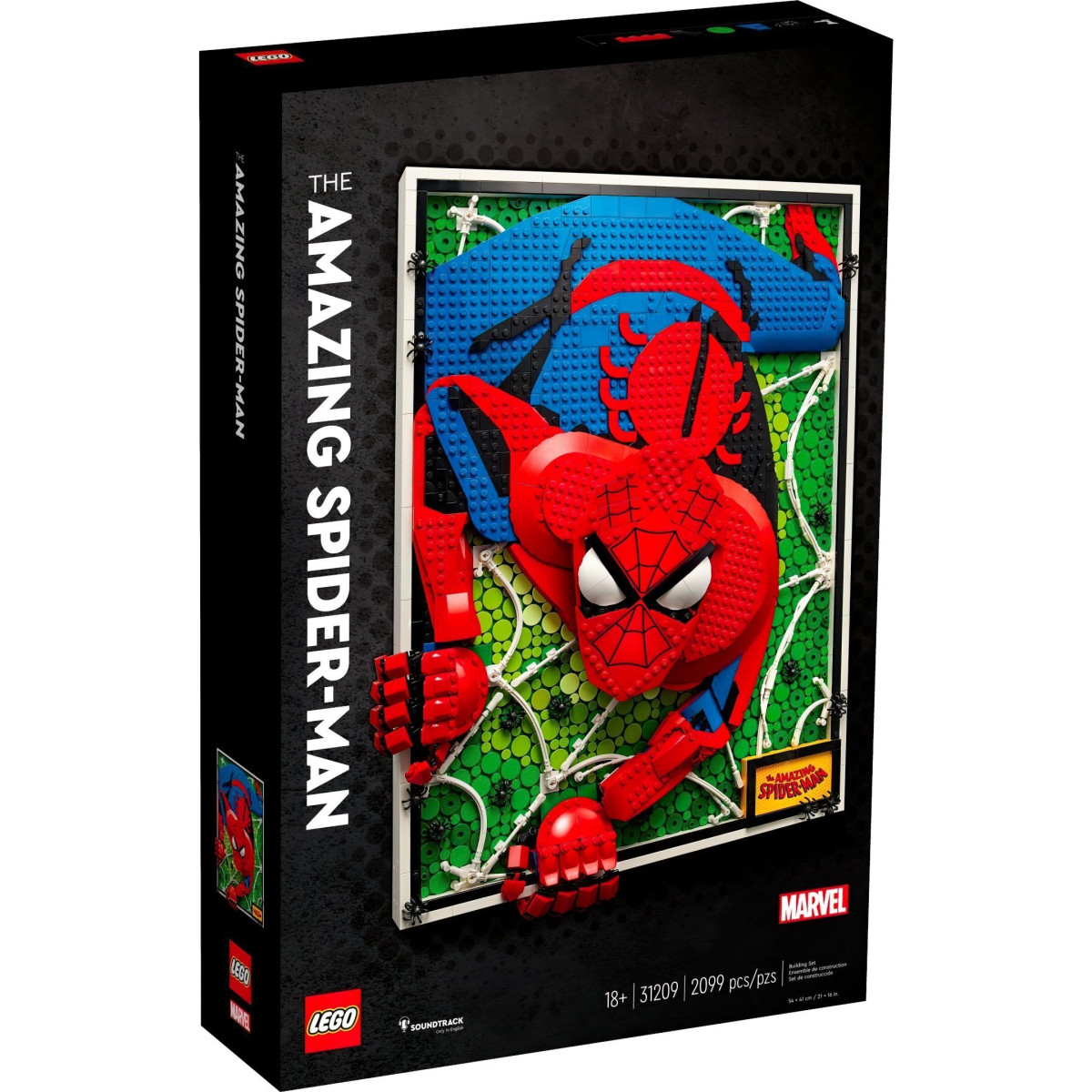 Конструктор LEGO Art Дивовижна Людина-павук: перший погляд (31209)